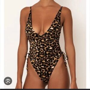 Leopard Print Women's One Piece Swimsuit